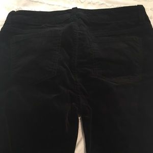 Harper black velvet jeans